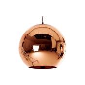 Lampe de Plafond - Suspension Globe en Métal - 25 cm - Range Bronze - Verre, Acier, Metal, Metal - Bronze