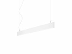 Luminaire suspendu décoratif linéaire intégré blanc, 4000k