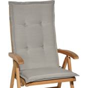 Matelas Coussin pour chaise fauteuil de jardin terrasse Loft hl Gris clair - Beautissu
