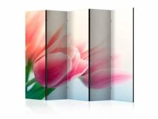 Paris prix - paravent 5 volets "spring & tulips" 172x225cm