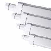 Réglette LED étanche 120cm 36W IP65 Interconnectable (Pack de 4) - Blanc Neutre 4200k - 5500k - SILUMEN