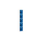 Sans Marque - Vestiaire colonne 5 cases - Elément suivant - bleu - Maxiburo - Bleu