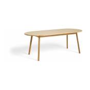 Table à manger en bois de chêne laqué 200 cm Triangle - HAY