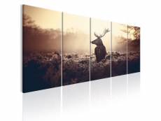 Tableau stag in the wilderness taille 200 x 80 cm PD8235-200-80