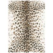 Tapis Bobochic Tapis poils ras meryl motif léopard 160x230 Imprimé léopard marron - Imprimé léopard marron