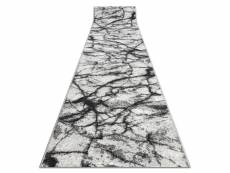 Tapis de couloir bcf morad marmur marbre gris 90 cm 90x730 cm