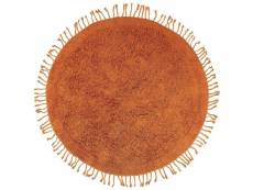 Tapis en coton orange d 140 cm bitlis 344899