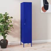 Vidaxl - Armoire à casiers Bleu marine 35x46x180 cm