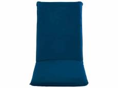 Vidaxl chaise longue pliable tissu oxford bleu marine