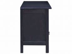 Vidaxl meuble tv café noir clair 100x30x45 cm bois d'acajou massif 288305