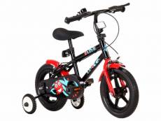 Vidaxl vélo pour enfants 12 pouces noir et rouge 92174
