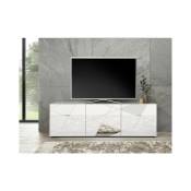 Azura Home Design - Meuble tv vittoria blanc laqué 181 cm