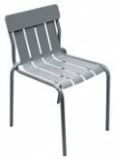 Chaise empilable Stripe / Par Matali Crasset - Fermob gris en métal