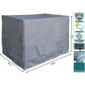 Couverture de boîte à mailles 125x85x87cm bâche de protection grise