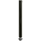 Creative Cables - Serre-câble cylindrique en métal long 15 cm avec tige, écrou et rondelle Perle noire - Perle noire