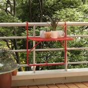 Design In - Table suspendue de balcon Table d'extérieur