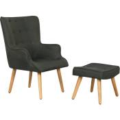Fauteuil style scandinave tissu Odense - 1 place -