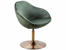 Finebuy chaise longue tissu 70 x 79 x 70 cm fauteuil club tournante salon | fauteuil pivotant avec accoudoirs | fauteuil de bar rembourrée