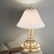 Lampe de table en laiton design led interrupteur tactile hauteur d'éclairage 27 cm veilleuse interrupteur tactile