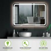 Miroir lumineux de salle de bain Ledimex Austria, led frontal, rectangulaire 60 x 80 cm, sans interrupteur - transparent