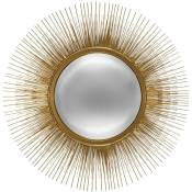 Miroir Soleil métal doré D58cm - Atmosphera créateur