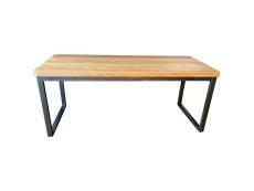 Nevada - table repas 180 cm bois massif clair