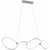 Plafonnier led suspendu blanc salon salle à manger anneau d'éclairage suspension design dimmable via interrupteur