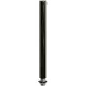 Serre-câble cylindrique en métal long 15 cm avec tige, écrou et rondelle Perle noire - Perle noire