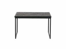 Sharing - table d'appoint en bois noir l60 SHARING 38x60x60 cm