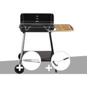 Somagic - Barbecue charbon Florence + Pince en inox