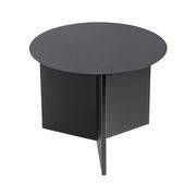 Table d'appoint Slit Metal / Basse - Ø 45 x H 35 cm / Acier - Hay noir en métal