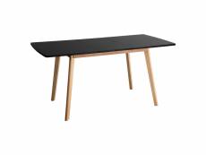 Table extensible helga 120 - 160cm noire