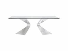 "table gloria 200x100cm chromée kare design"