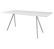 Table rectangulaire Baguette / MDF - 160 x 85 cm - Magis blanc en métal