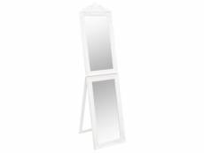 Vidaxl miroir sur pied blanc 40x160 cm
