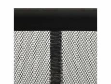 Vidaxl moustiquaire de porte rideau en maille 5 pcs noir 120x240 cm