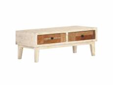 Vidaxl table basse 90 x 50 x 35 cm bois de récupération massif 286539