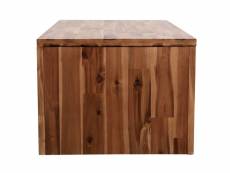 Vidaxl table basse bois d'acacia massif 90 x 50 x 37,5 cm 246043