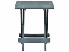 Vidaxl table pliable de jardin vert 45x43x50 cm plastique 48809