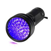 Vuszr - Lampe de poche violette 51 led 395nm Détecteur de lumière noire uv pour urine de chien, taches d'animaux et punaises de lit (boîte blanche)
