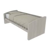 600SE - Canapé-lit de forme simple 80x190 - Chêne