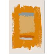 Affiche Art organique Masque orange - 40x60cm - made