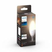 Ampoule connectée dimmable Bluetooth Philips Hue IP20 Flamme E14 470lm 5 5W blanc chaud