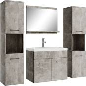 Badplaats - Meuble de salle de bain Montreal xl 60 cm Beton Gris - Armoire - Beton gris