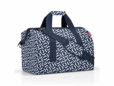 Bagage polyvalent multi-poches l signature navy