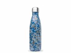 Bouteille isotherme 500 ml flower bleu