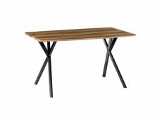 Catus - table repas rectangulaire 140cm plateau aspect bois
