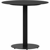 Ebuy24 - Hector Table de jardin, ø 70 cm, noir. - Noir