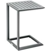 Hesperide - Table d'appoint en aluminium gris Graphite