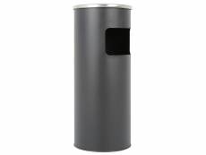 Hombuy poubelle cylindrique noir à double barillet